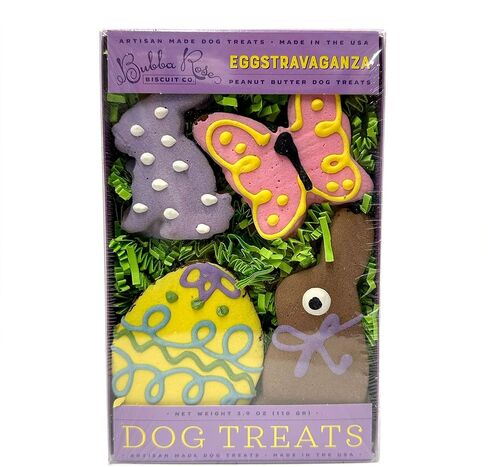 Bubba Rose Biscuit Company: Decorated Feel Better Soon Dog Treats - Crunchy Biscuit - Natural Get Well Gourmet Dog Cookies - Pack of 4 Cookies - Made in The USA in Saudi Arabia