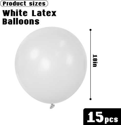 FUTUREPLUSX 15PCS Matte Black Latex Balloons, 18inch Party Balloons for Birthday Wedding Engagement Graduation Anniversary Party Decor in Saudi Arabia