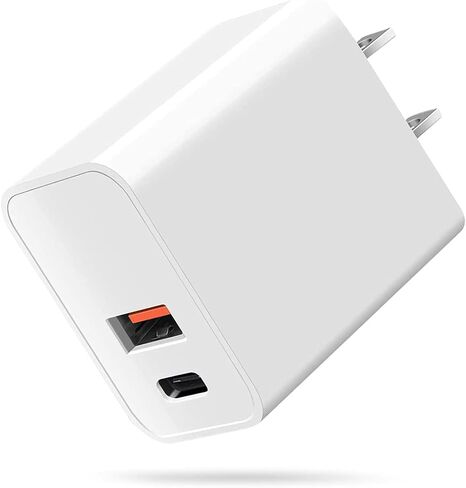 USB C Wall Charger Block,20W Dual Port Cube,Fast Charging Plug Compatible with Apple Watch Series 9 8 7 SE iPhone iPhone 15/15 Pro/15 Pro Max/15 Plus/14/13/12/11 in Saudi Arabia