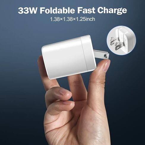 USB C Wall Charger Block,20W Dual Port Cube,Fast Charging Plug Compatible with Apple Watch Series 9 8 7 SE iPhone iPhone 15/15 Pro/15 Pro Max/15 Plus/14/13/12/11 in Saudi Arabia