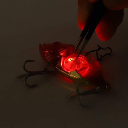 LED Flashing Crankbait, Crankbaits for Bass Fishing, Fishing Lures Underwater Bait Electronic Lures with Treble Hook Fishing Tackle Accessories Slowing Sinking Baits in Saudi Arabia