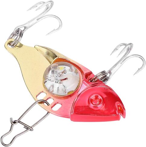 LED Flashing Crankbait, Crankbaits for Bass Fishing, Fishing Lures Underwater Bait Electronic Lures with Treble Hook Fishing Tackle Accessories Slowing Sinking Baits in Saudi Arabia