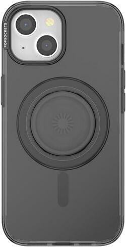PopSockets iPhone 15 Pro Max Case with Round Phone Grip Compatible with MagSafe, Phone Case for iPhone 15 Pro Max, Wireless Charging Compatible - Aura in Saudi Arabia