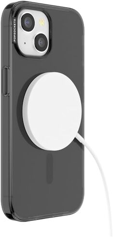 PopSockets iPhone 15 Pro Max Case with Round Phone Grip Compatible with MagSafe, Phone Case for iPhone 15 Pro Max, Wireless Charging Compatible - Aura in Saudi Arabia