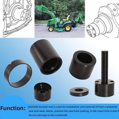 Crankshaft Gear & Front Oil Seal Installer Compatible with John Deere 1039, 4045, 6059 and 6068 Engines, Replaces OE# JDG954B in Saudi Arabia