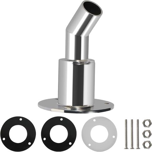 Stainless Steel 316 Thru Hull Exhaust Skin, 24mm Tube Pipe Socket Hardware for Diesel heaters Exhaust Pipe in Saudi Arabia