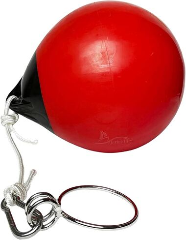 MARINE CITY Buoy Balls Inflatable Heavy Duty Marine Grade PVC Marker Buoys 12 Inches Diameter Spherical Boat Mooring Buoys Anchoring Rafting Marking Fishing (1 Set) in Saudi Arabia