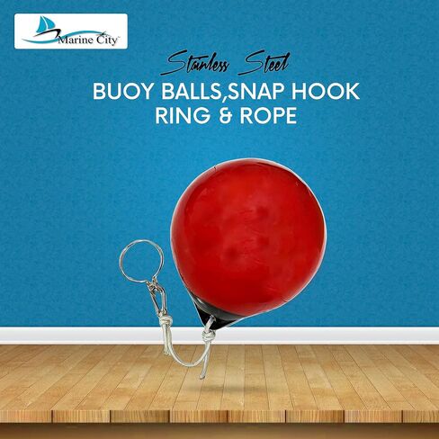 MARINE CITY Buoy Balls Inflatable Heavy Duty Marine Grade PVC Marker Buoys 12 Inches Diameter Spherical Boat Mooring Buoys Anchoring Rafting Marking Fishing (1 Set) in Saudi Arabia