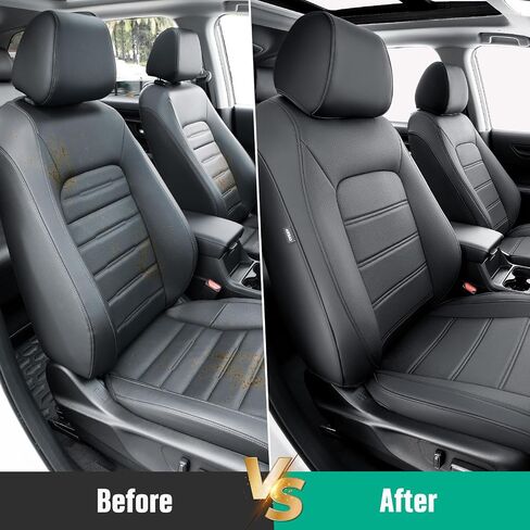 غطاء مقعد DiffCar® بتغطية كاملة لسيارة Honda CRV مناسب خصيصًا لـ 2023 2024 LX EX EX-L Sport Touring Sport-L (متضمن هجين) مصنوع من ملحقات داخلية للسيارة باللون الأسود، مجموعة كاملة لسيارة CR-V in Kuwait