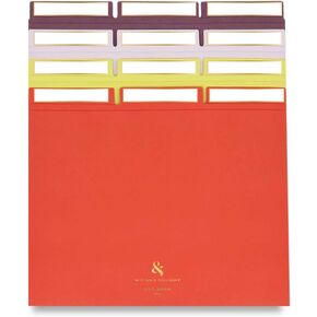 Wit & Delight - احصل على مجموعة ملفات منظمة متعددة الألوان | مقاس 11.75×9.75 | 12 مجلد ملفات | 3 من كل لون | الأحمر والأصفر واللافندر والأرجواني