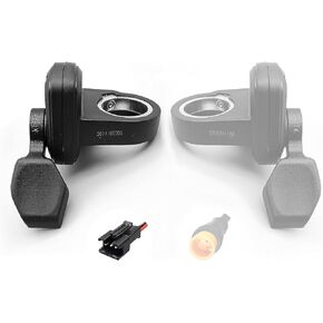 MUSELK EBike Thumb Throttle 48V,36V,52V,60V 108X Left or Right Thumb Throttle Speed Control 3 Pin Waterproof/SM Connector for Electric Scooters and E-Bike