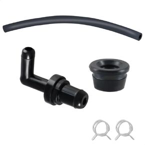 PCV Valve 90° & Grommet & Hose Kit Compatible with Honda Accord Odyssey Civic Prelude Acura Lexus Isuzu Replace# 17130-PK1-003 17139-PK1-000 17130-PM6-003 95005-75003-10M