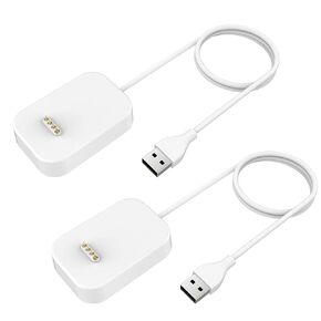 2 Pack Charger Compatible with Gizmo Watch 2, Portable Magnetic Charging Cable Cord Accessories for Gizmo Watch Version 2 Smartwatch, Kids Boys Girls (White/White)