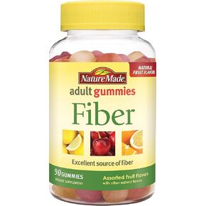 Nature Made Adult Gummies Fiber, 90 Count Pack of 2