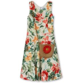 Speechless Girls' Floral Scuba Crepe Dress