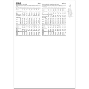 Simplicity Misses' Mini, Knee, and Floor Length Slip Dress Sewing Pattern Packet, Code S9745, Sizes 8-10-12-14-16, Multicolor