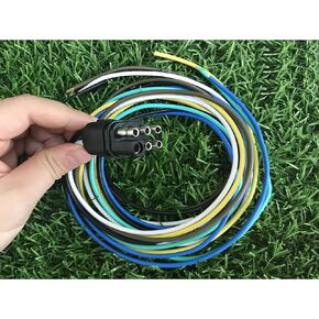 6-Pin Waterproof DT Connector Male and Female Wire Harness Connectors for Automotive Electrical Connections,6 pin Square Trailer Wire Extension for LED Brake Tailgate Light Bars (6 Way-Plug)