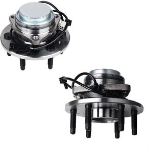 KUSATEC 515054 2Pack 2WD Front Wheel Hub and Bearing Assembly Compatible with Chevy Silverado Express Tahoe/Avalanche/Suburban, Cadillac Escalade, GMC Savana/Yukon XL/Sierra, 6 Lugs w/ABS