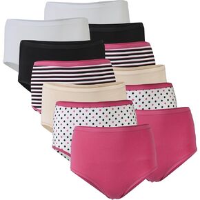 Gildan Womens Cotton Brief Panties, 12 Pairs