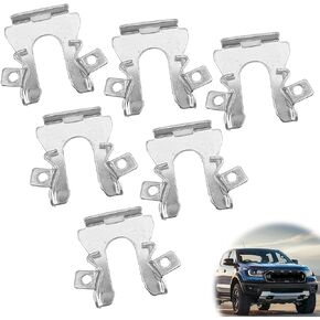 6PCS Headlight Retaining Steel Clips, Headlamp Housing Ajusting Pivot Retaining Clips Compatible with Ford F-150 F-250 F-350 Bronco 1992-1996 F2AB13N020AA MMO05268 E9DZ13N129A E9DB13N020AA