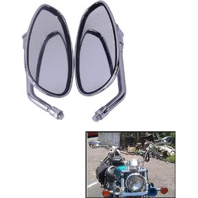 Motorcycle Handle Bar Bar End Motorbike Side Rear View Mirror Thread Diameter 10mm/0.4inch Fit for Kawasaki Vulcan VN BN EN ZN 400 500 550 600 650 750 800 1000 1300 1400 1600 VOYAGER CRUISER (TYPE 2)