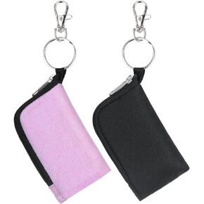 Car Key Fob Cover,Car Key Holder Keychain Car Key Case Car Key Sleeve Pouch Small Zipper Bag With Keychain