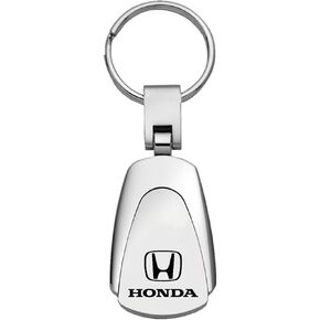 Au-TOMOTIVE GOLD, INC. Officially Licensed Chrome Metal Tear Drop Key Chain for Honda