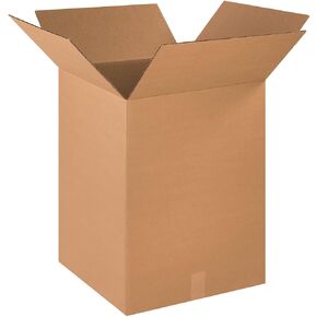 Aviditi HD181824DW Heavy-Duty Double Wall Corrugated Cardboard Box 18" L x 18" W x 24" H, Kraft, for Shipping, Packing and Moving (Pack of 10)