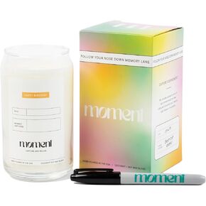 Moment - Happy Birthday Candle Memory Vessel Bundle | Capture & Relive Memories | Premium Fragrance | Natural Coconut Soy Wax Blend | 60-80 Hour Burn Time | Personalized Birthday Gift for Friend