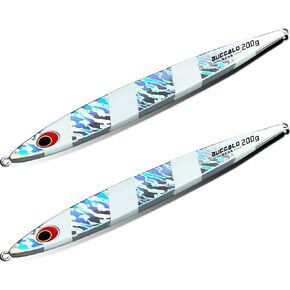 أدوات صيد الأسماك في المياه المالحة، 7.1 أونصة (200 جم) أدوات دوارة حقيقية ذات سرعة سريعة وملعقة لصيد الأسماك البحرية للتونة والسلمون وسمك أبو شراع وسمك النهاش وسمك الكنعد in Kuwait