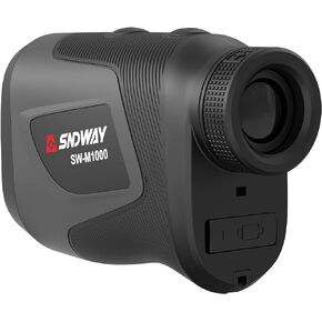Golf Laser Rangefinder 6X Magnification 1000 Yards Range Finder with Flagpole Lock, Uphill & Downhill Angle Distance Measure Golf Trajectory Compensation
