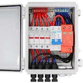 Solar Combiner Box, PV Combiner Box with Circuit Breaker (4 String Combiner Box)