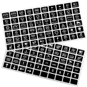 120Pcs Switch Panel Sticker Replacement for RA80 XL RB80 XL AR-600 AC-1200 120Pcs 6/8/12 Gang Switch Panel Label, 1" Larger DIY Decals for Car Boat Truck RV Camper Van Truck