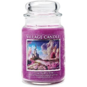Village Candle Once Upon A Time, Large Glass Apothecary Jar, Scented Candle, 21.25 Oz