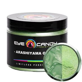 Eye Candy Premium Mica Powder Pigment “Arashiyama Green" (50g) Multipurpose DIY Arts and Crafts Additive | Woodworking, Bath Bombs, Resin, Paint, Epoxy, Soap, Nail Polish (Arashiyama Green, 50G)