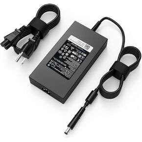 Original Replacement 180W Dell Laptop Charger Fit for Dell Alienware 13 15 17 R1 R2 R3 R4 R5 G3 G5 G7 Precision 7510 7710 7520 7530 OptiPlex 3011 AIO Inspiron One 2350 2320 DA180PM111 Power Cord