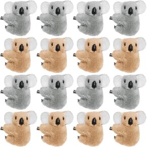 16pcs Koala Clip Koala Pencil Buddy Koala Clip On Koala Pencil Topper Animal Pencil Toppers Animal Hungers Clip-On Critter Animal Koala Birthday Party Supplies Koala Party Favors Gifts