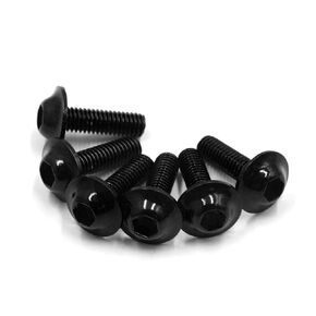 40pcs Black Aluminum Alloy Motorcycle Hex Socket Head Bolts Screws M6 X 20 1996-2023