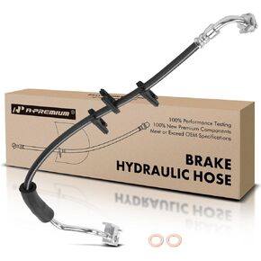 A-Premium Front Driver Brake Hydraulic Hose Compatible with Ford Models - E-150/E-150 Club Wagon 2003, E-150 Econoline 2000-2002, E-150 Econoline Club Wagon 1994-2002 - Replace# F4UZ2078D