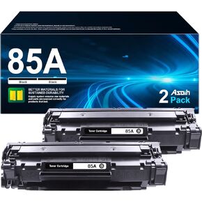 85A Black Toner Cartridges | Work for HP Laserjet P1102w Ink Cartridge, Pro P1109W, M1212NF, M1217NFW, M1212, M1217 Pinter | for HP 85A CE285A Toner Cartridge, 2 Black