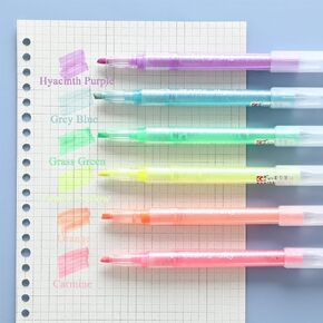 Glitter Highlighters Assorted Colors, 10-Count Chisel Tip Sparkle Highlighters, No Bleed Pastel Highlighter Marker Pens for Adult Coloring book Bible Journaling