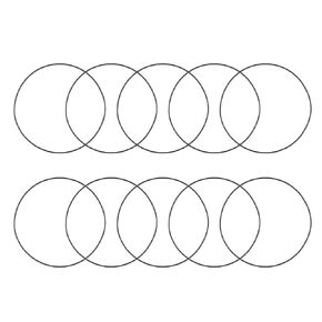 uxcell Nitrile Rubber O-Rings 150mm OD 145.2mm ID 2.4mm Width, Metric Nitrile Rubber Sealing Gasket, Pack of 10