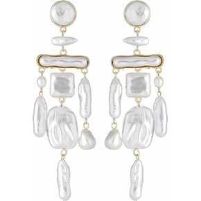 Baroque Tassel Earrings Dangle Earrings Christmas Jewelry Gifts for Women Girls, Gold