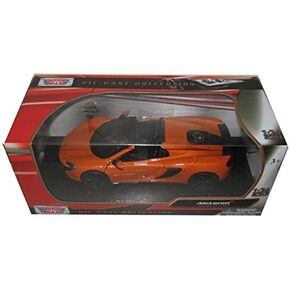 تعرض المقتنيات سيارة ماكلارين 650S سبايدر المكشوفة بمقياس 1/24، باللون البرتقالي in Kuwait