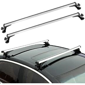 48inch Universal Car Roof Rack,Upgraded Aluminum Alloy Car Roof Rack Carrier Holders Brackets,for Bare Roof Kayak Bike Rooftop Cargo Carrier Luggage 165LBS Max Load