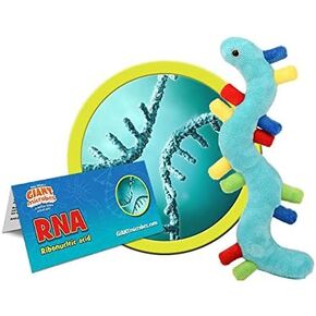GIANTmicrobes RNA Plush - Learn About The World of Genetics with This Educational Gift, Realistic Model with Info Card, for Family, Friends, Scientists, Doctors, Ancestry Fans, Students and Educators