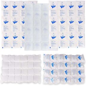Ice Packs for Shipping & Coolers Dry Ice Pack for Shipping Frozen Food Cold Pack for Lunch Bags, Long Lasting Cold Ice Pack Sheets for Mailing Transport Perishables (12 Sheets x 16 Cells)