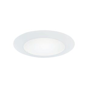 HALO 70PS Recessed Light Trim with Frosted Albalite Lens, White, 6 in.