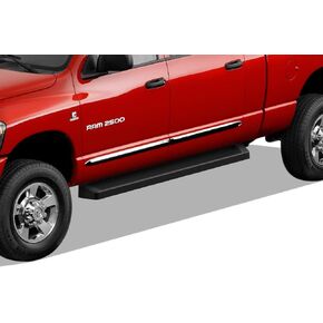 لوحات تشغيل APS (قضبان Nerf ذات خطوات جانبية) متوافقة مع Dodge Ram 1500 2006-2008 Mega Cab & Ram 2500 3500 2006-2009 (مطلية بمسحوق أسود 5 بوصات) in Kuwait