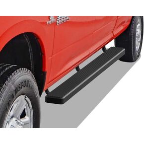 APS 6in Black Stainless Steel Running Boards Compatible with Dodge Ram 1500 2500 3500 Crew Cab 09-18